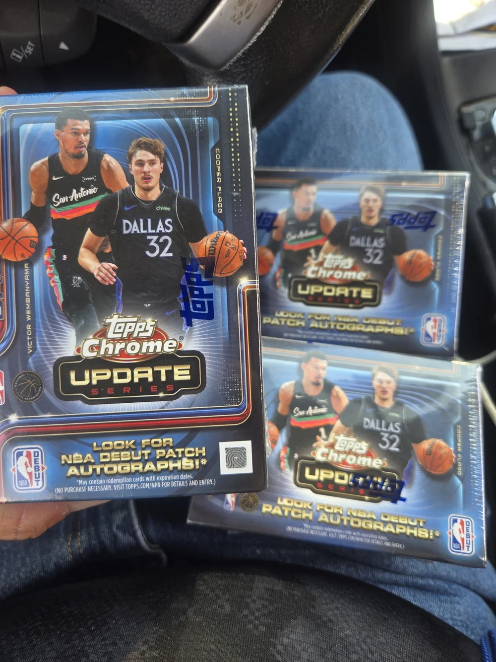 Topps Chrome Update Series Basketball Box 2025 2026 3 Box Lot